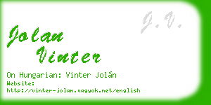 jolan vinter business card